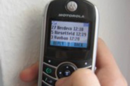Fahrplan per SMS