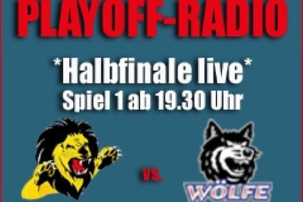 Live im Playoff-Radio: Halbfinalstart der Wölfe