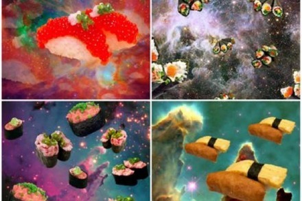 Tumblr: Fliegendes Sushi trifft auf atemberaubende Galaxien