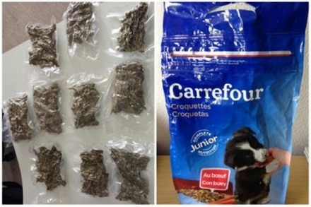 Polizisten-Gattin findet Marihuana in Hundefuttersack
