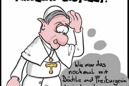 fudders Papst-Ticker: Aufgepasst, Benedikt!