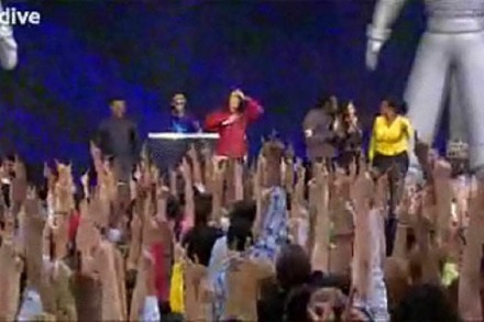 Flashmob für Oprah Winfrey