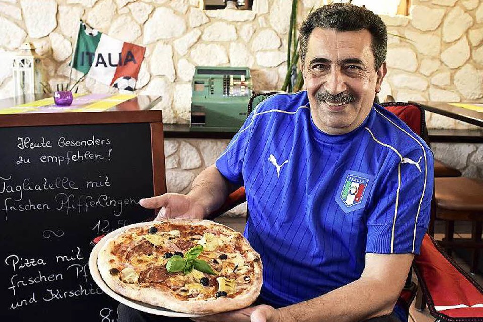 Der Italiener Mario Pacificoi von der Pizzeria Bellosguardo (Foto: Thomas Kunz)