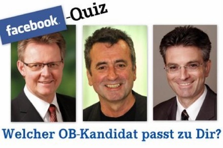 "Welcher OB-Kandidat passt zu Dir": Unfairer Wahlkampf auf Facebook?