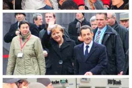 Le Gipfel: Großes Hallo für Merkel und Sarkozy auf dem Münsterplatz