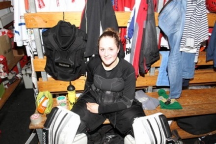 Eishockey-Torhüterin Sara Filippi: Allein unter Jungs