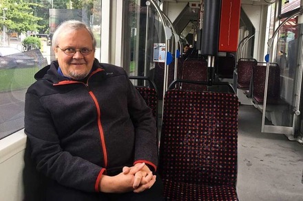 fudder fährt Straßenbahn mit Tobias Pflüger (Die Linke)