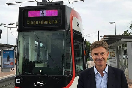 fudder fährt Straßenbahn mit Matern von Marschall (CDU)