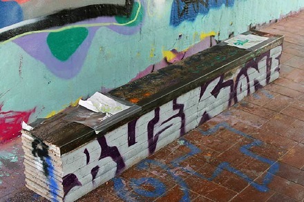 Skater haben in der Ganter-Unterführung Rails aufgebaut &#8211; die Stadt geht nun dagegen vor
