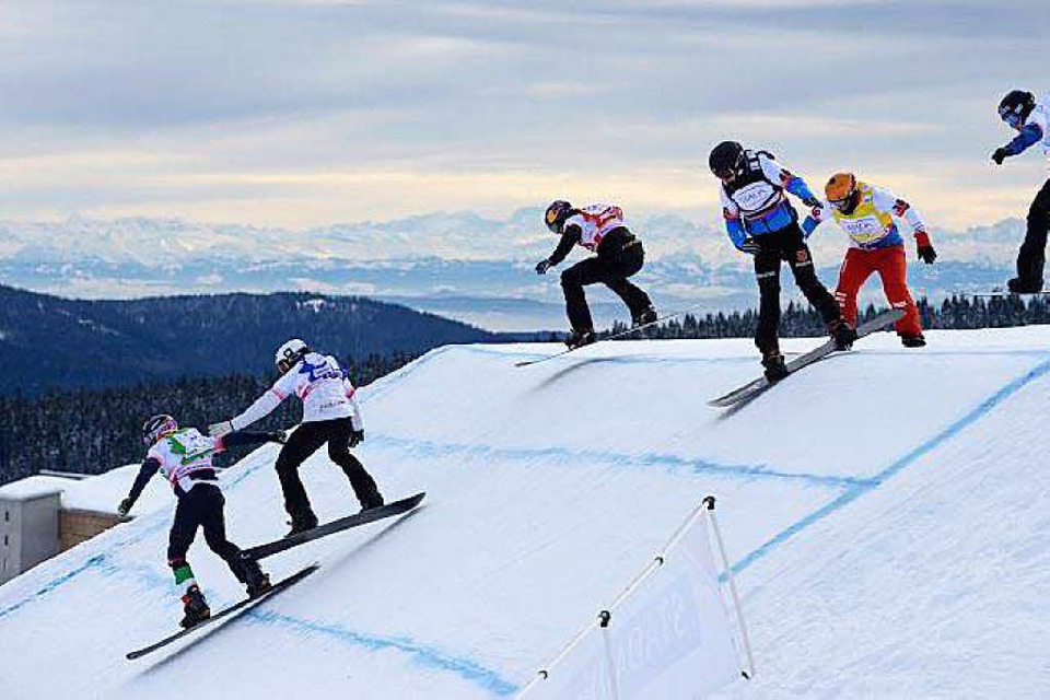 Beim Weltcup am Feldberg misst sich wieder die absolute Weltelite im Snowboardcross. (Foto: © Hochschwarzwald Tourismus GmbH)