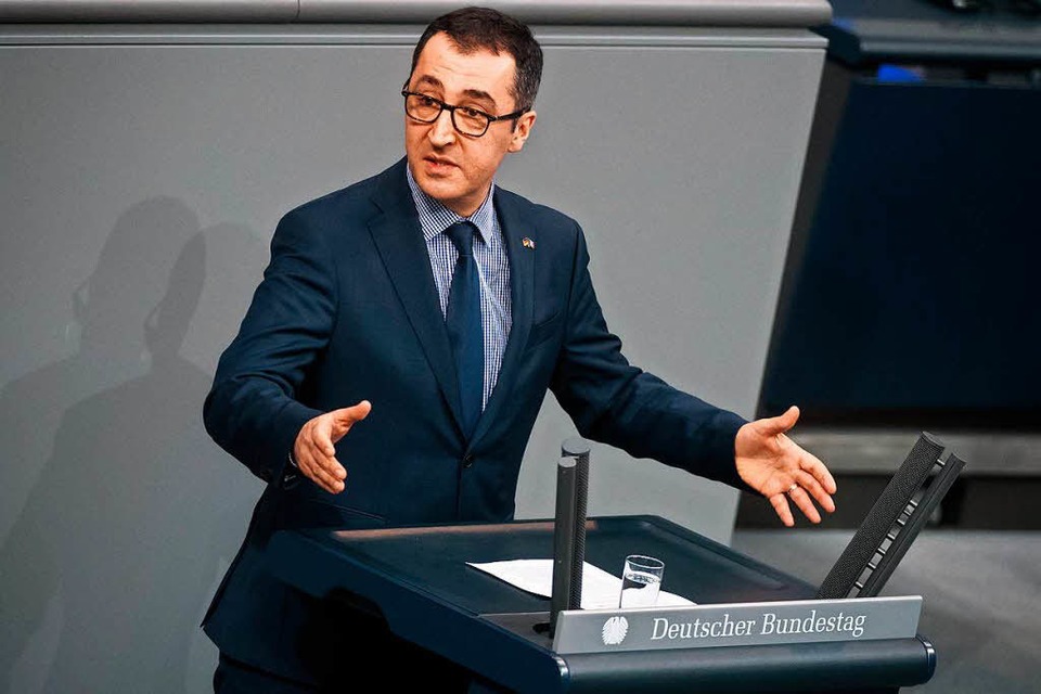 Cem Özdemir bei seiner Rede am Donnerstag im Bundestag (Foto: dpa)