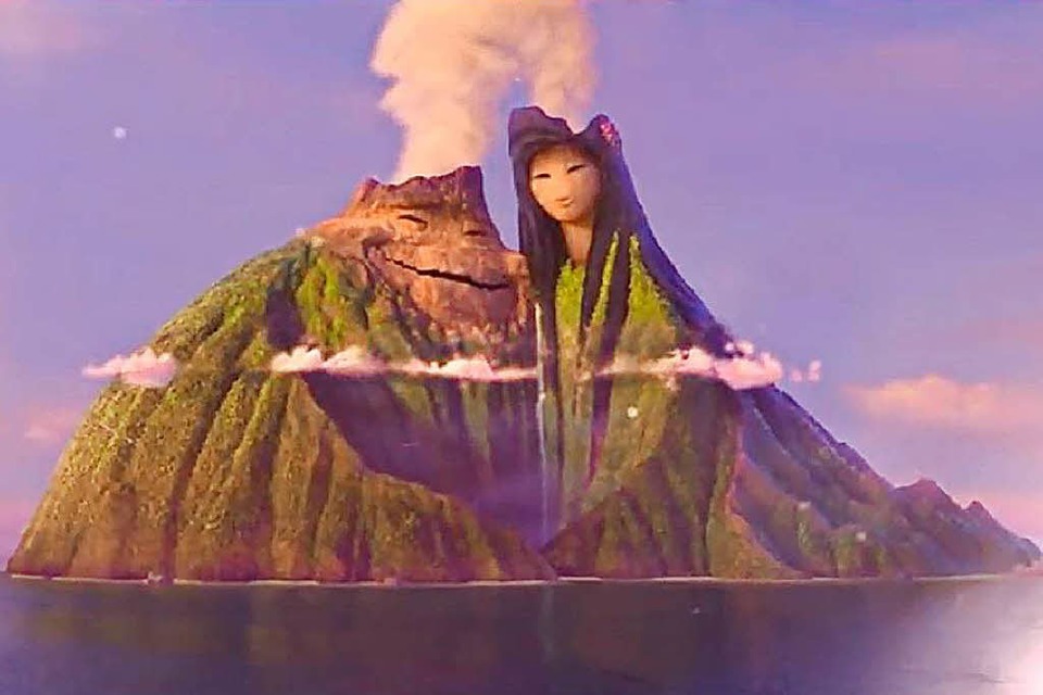 Im Kurzfilm Lava suchen zwei Vulkane nach der großen Liebe. (Foto: Screenshot)