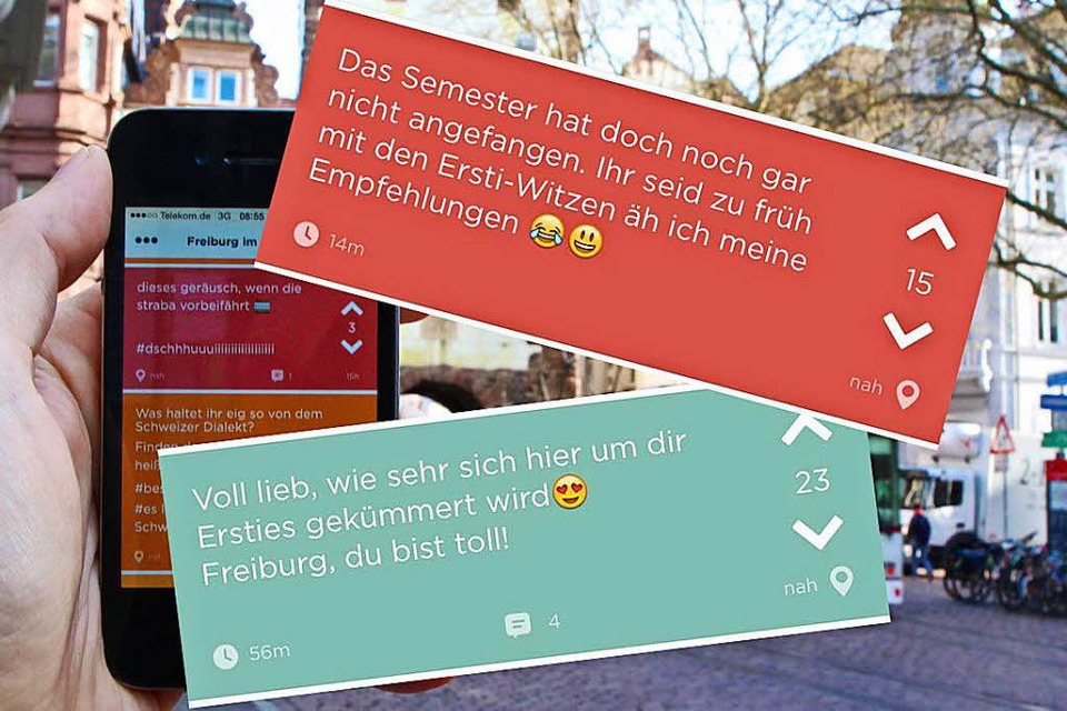Zu Beginn des Wintersemesters 2016/17 gaben Freiburger Jodler Erstsemestern Tipps zum  Start ins Studium. (Foto: fudders Photoshop-Praktikant)
