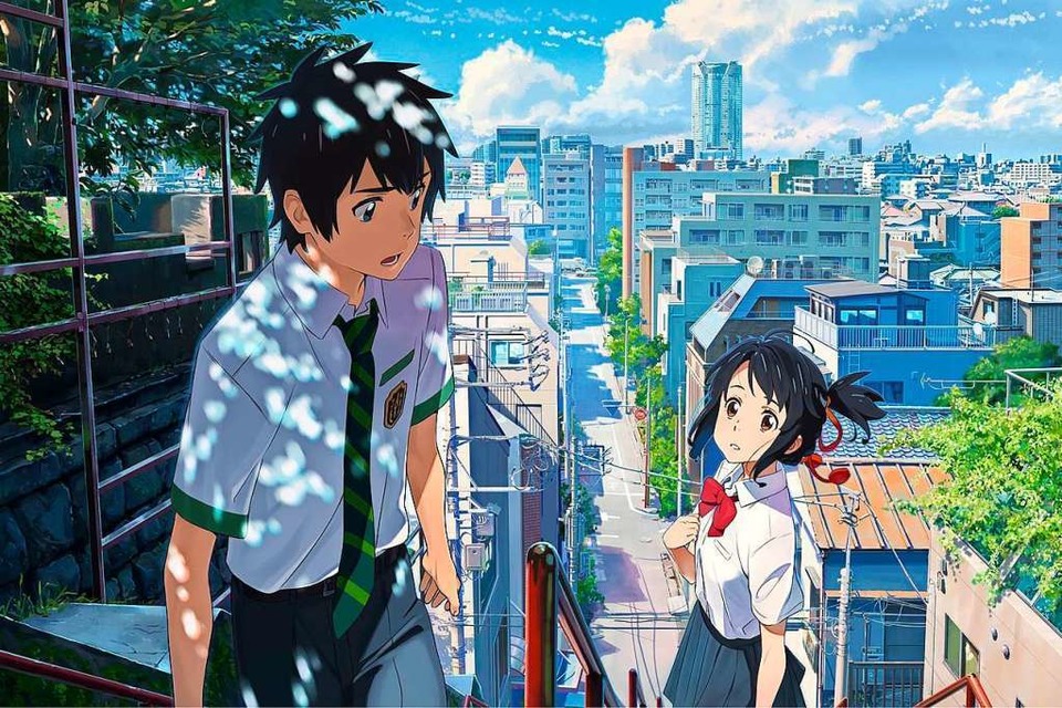 Szene des Animationsfilms «Your Name», der weltweit als erfolgreichster Anime-Film aller Zeiten gilt. Der Anime-Trend kommt diese Woche auch nach Freiburg. (Foto: dpa)