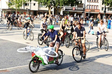 Warum Radfahrer in Freiburg bald schweigend durch die Stadt fahren