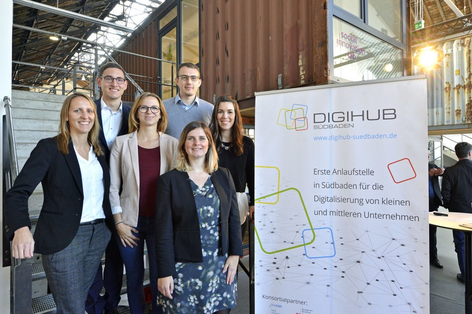 Das Team von DIGIHUB Südbaden (Foto: Michael Bamberger)