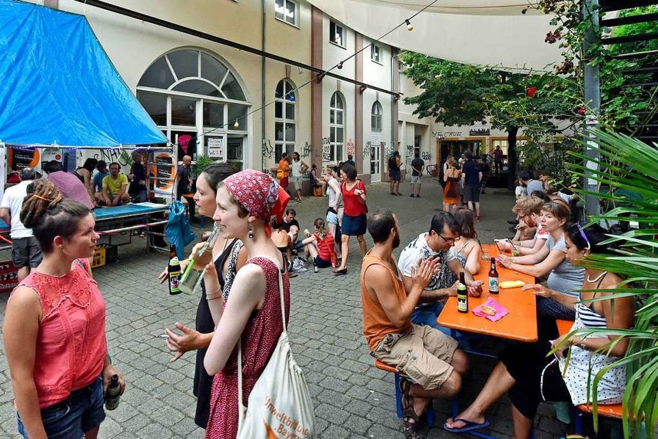 Flohmarkt, Konzerte und Party: Am Samstag findet das jährliche Grether Hoffest statt (Foto: Michael Bamberger)