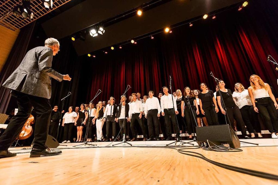 Der Schülerchor Voice Event bei einem Auftritt im Jahr 2018. (Foto: Carlotta Huber)