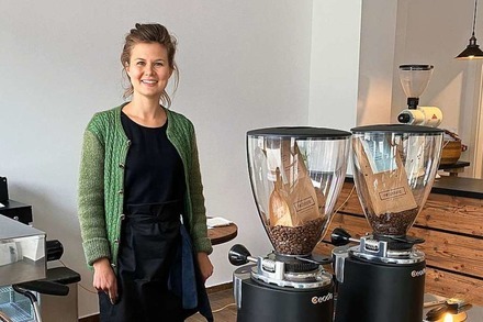 Gründen in der Krise: Juliane König und ihr neu eröffnetes Café Bächle