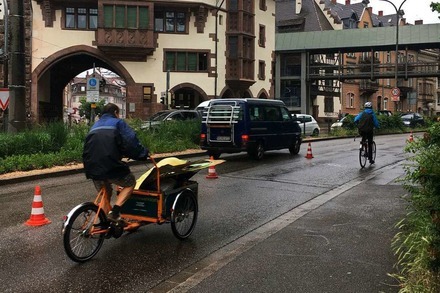Warum am Samstag eine Spur am Schlossbergring für Fahrräder geöffnet war