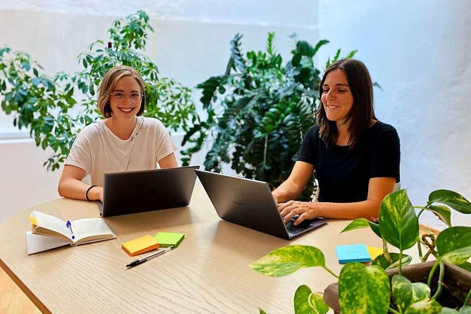Rebekka Reichert (rechts) und Nina Herzog haben ein Start-up gegründet. (Foto: Privat)