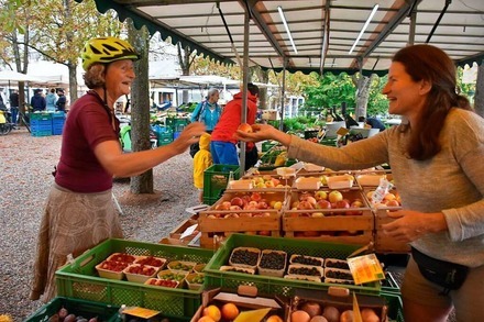 Auf dem Stühlinger Bauernmarkt gibt es seltene Obst- und Gemüsesorten